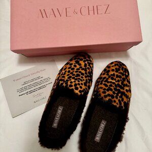 EUC Mave & Chez "The Maya" Backless Mule in Leopard-Pony